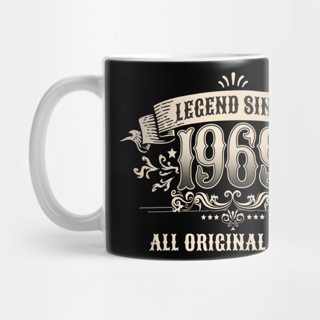 Retro Vintage Birthday Legend Since 1969 All Original Parts by star trek fanart and more